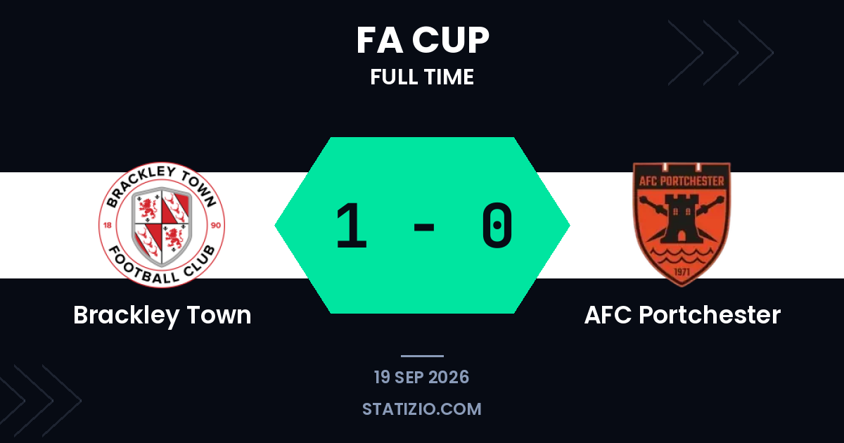 Brackley Town 1-0 AFC Portchester