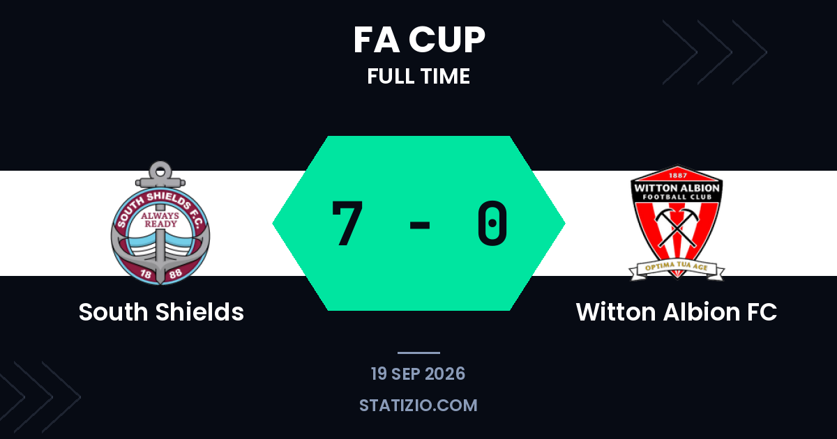 South Shields thrash Witton Albion in FA Cup qualifier