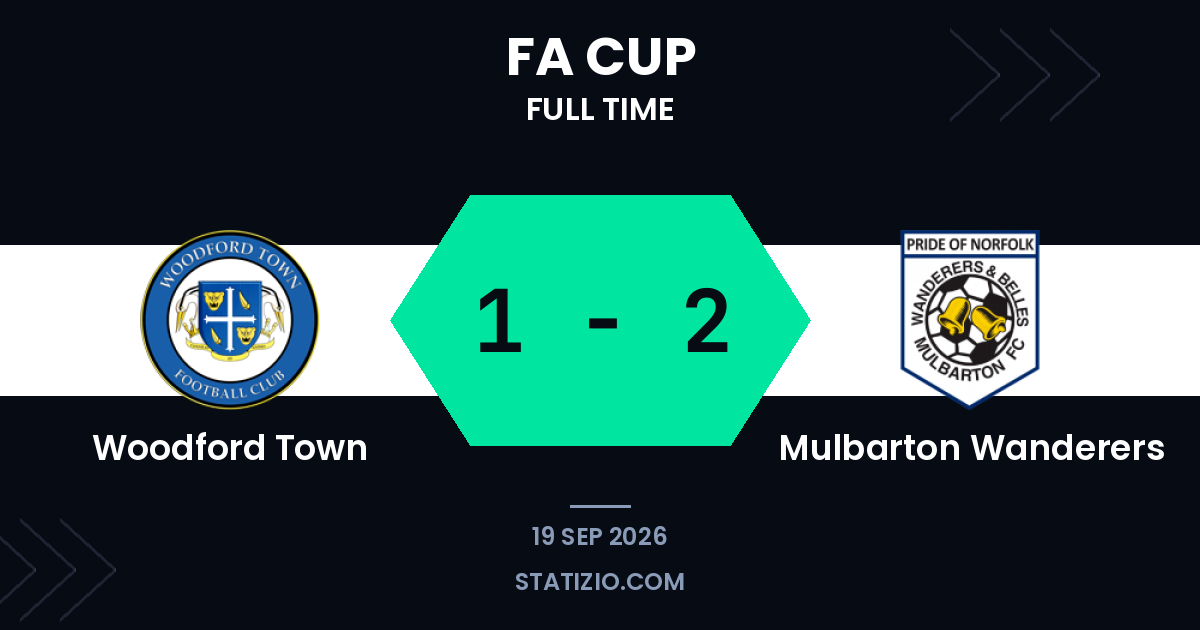Woodford Town 1-2 Mulbarton Wanderers