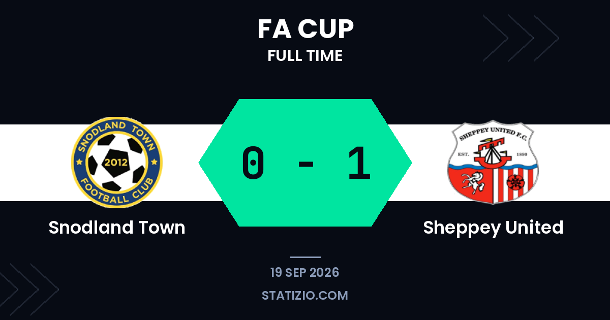 Sheppey United wins FA Cup tie at Snodland Town