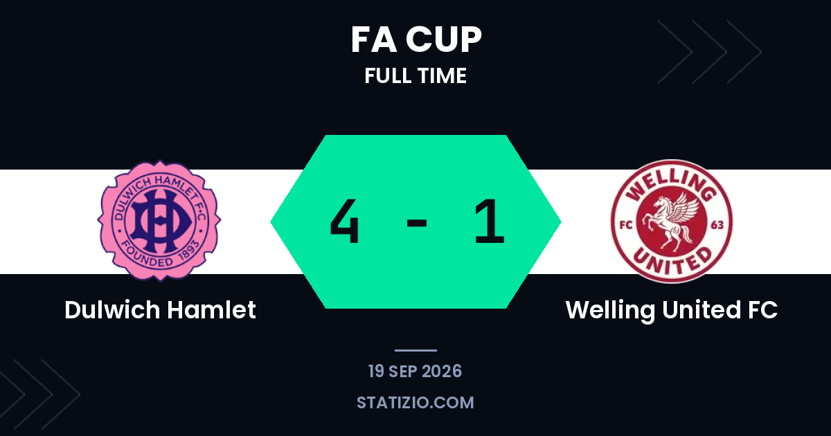 Dulwich Hamlet 4-1 Welling United FC