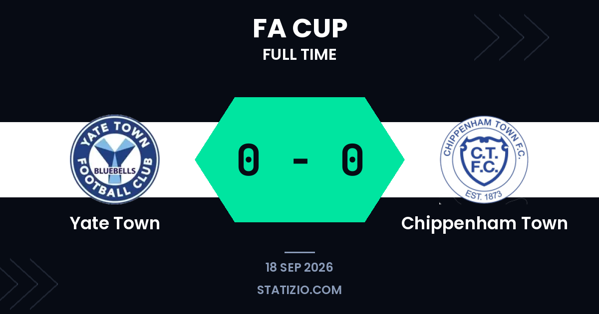 Yate Town and Chippenham Town Play Out FA Cup Stalemate