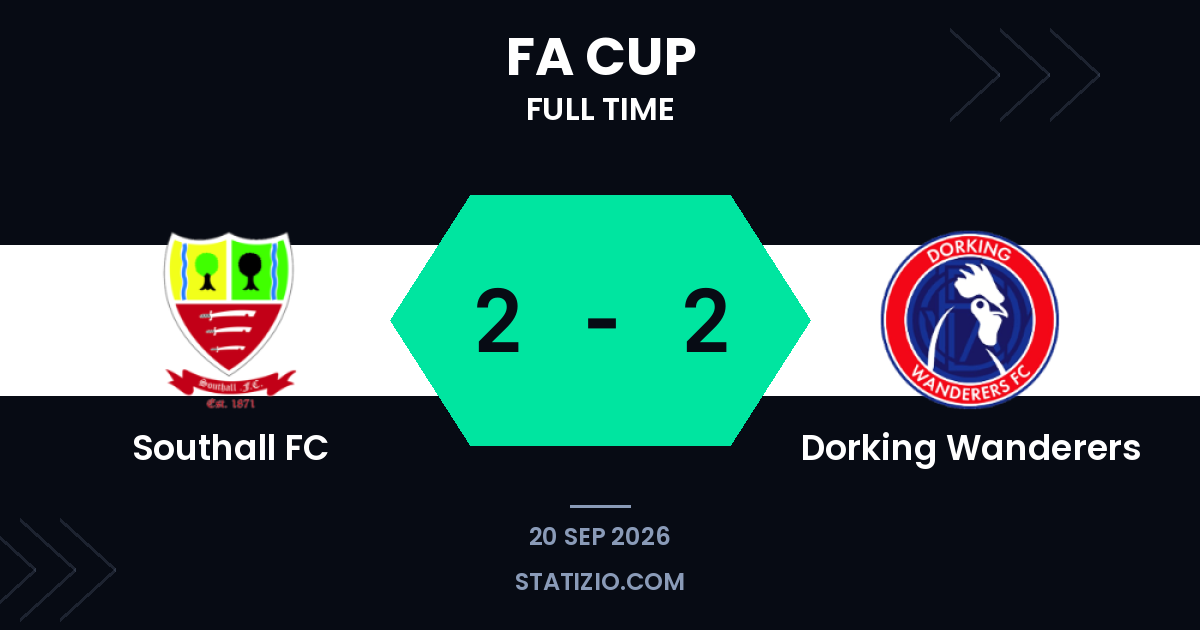 Southall y Dorking se enfrentan en la fase de clasificación de la FA Cup