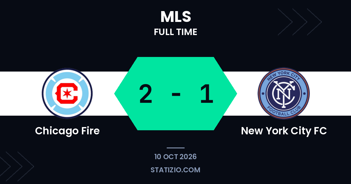 Chicago Fire 2-1 victory over New York City FC