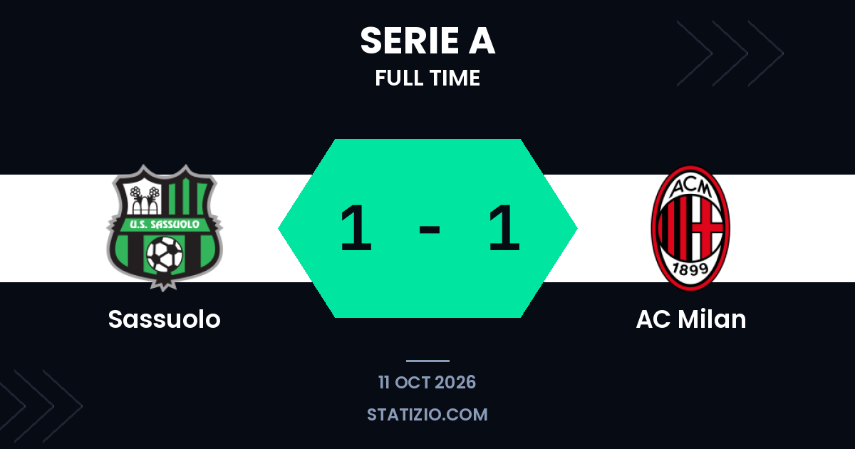 Odenthal empata cuando Sassuolo y AC Milan empatan en la Serie A