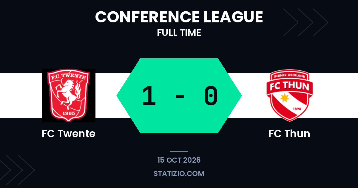 Le FC Twente a battu le FC Thun 1-0 après le carton rouge de Kristal