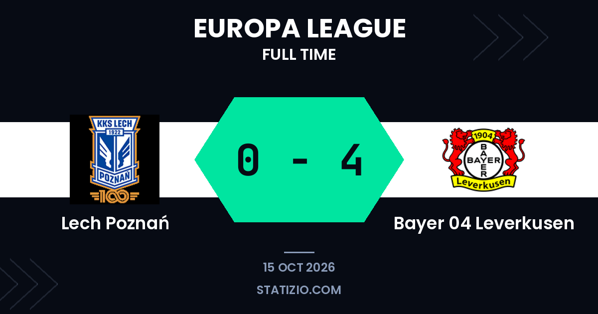 Bayer 04 Leverkusen 0-4 victoria fuera de casa en Lech Poznań
