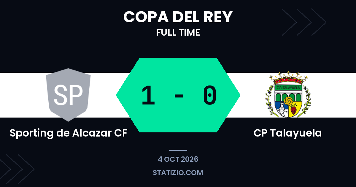 Sporting de Alcazar CF 1-0 CP Talayuela