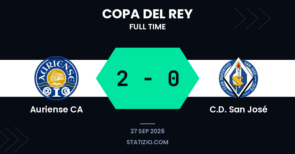 Auriense CA edges past San José in Copa del Rey