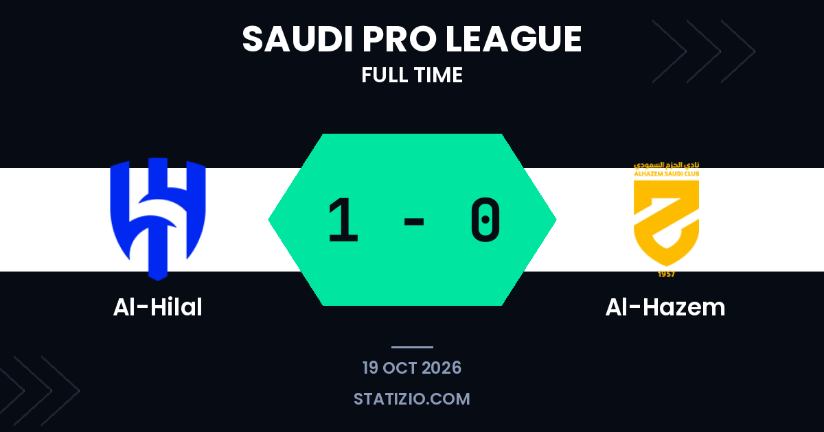 هزم الهلال بهدف متأخر من مارتينيلي