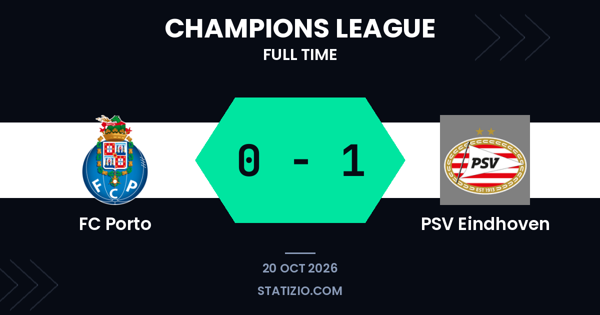 Til goal gives PSV Eindhoven win at FC Porto