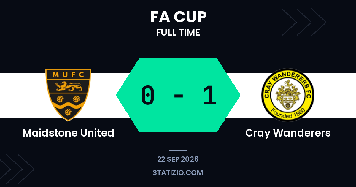 Cray Wanderers Progress with Away Victory at Maidstone