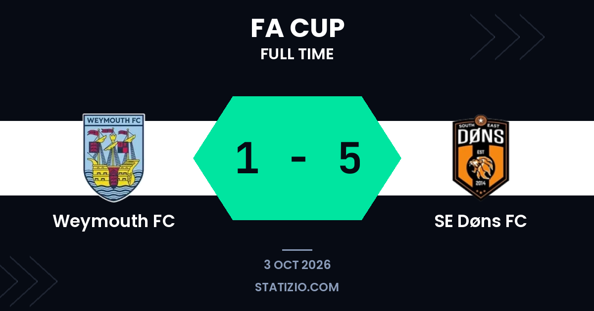 Weymouth FC 1-5 SE Døns FC