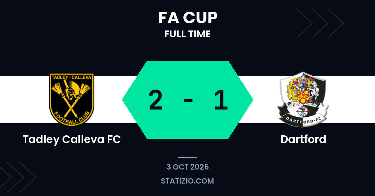 Tadley Calleva stages comeback to beat Dartford in FA Cup