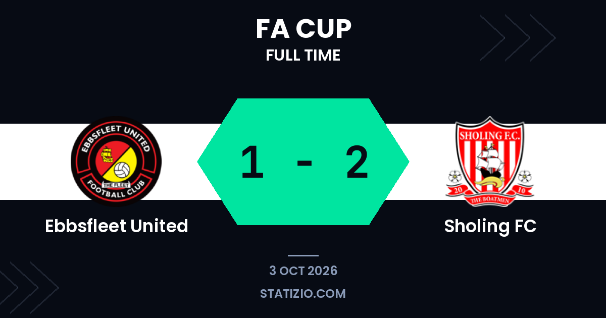 Ebbsfleet United 1-2 Sholing FC