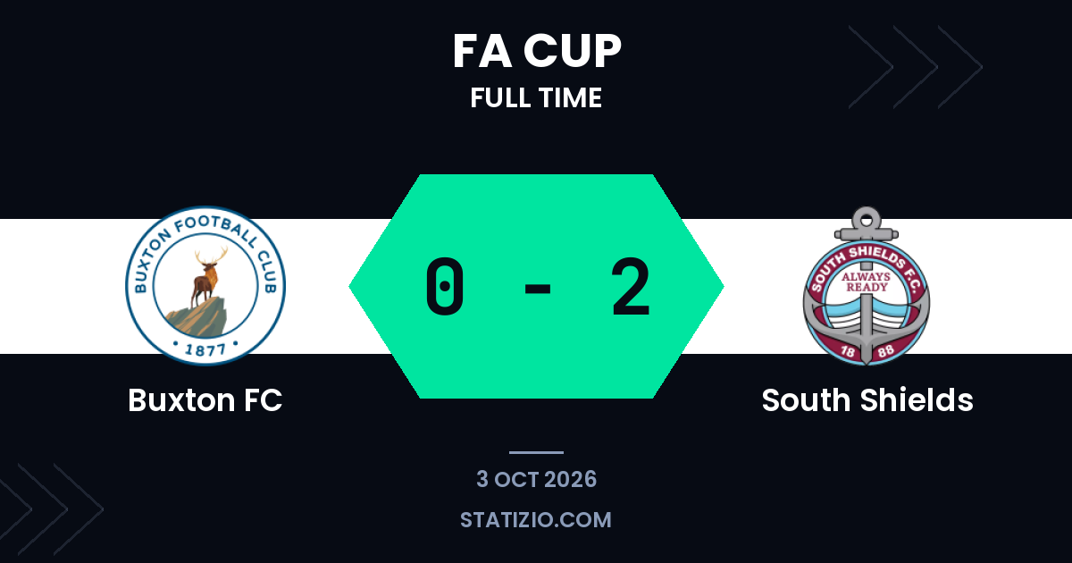 Buxton FC 0-2 South Shields