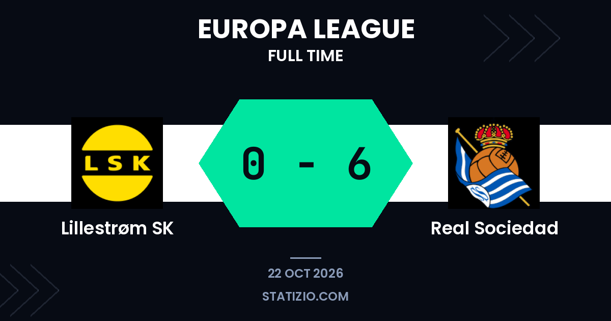 Real Sociedad hit six at Lillestrøm SK in Europa League