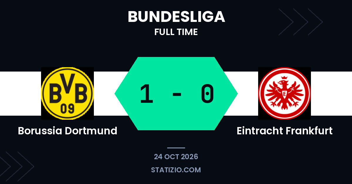 O gol tardio de Beier dá ao Borussia Dortmund a vitória sobre o Eintracht Frankfurt