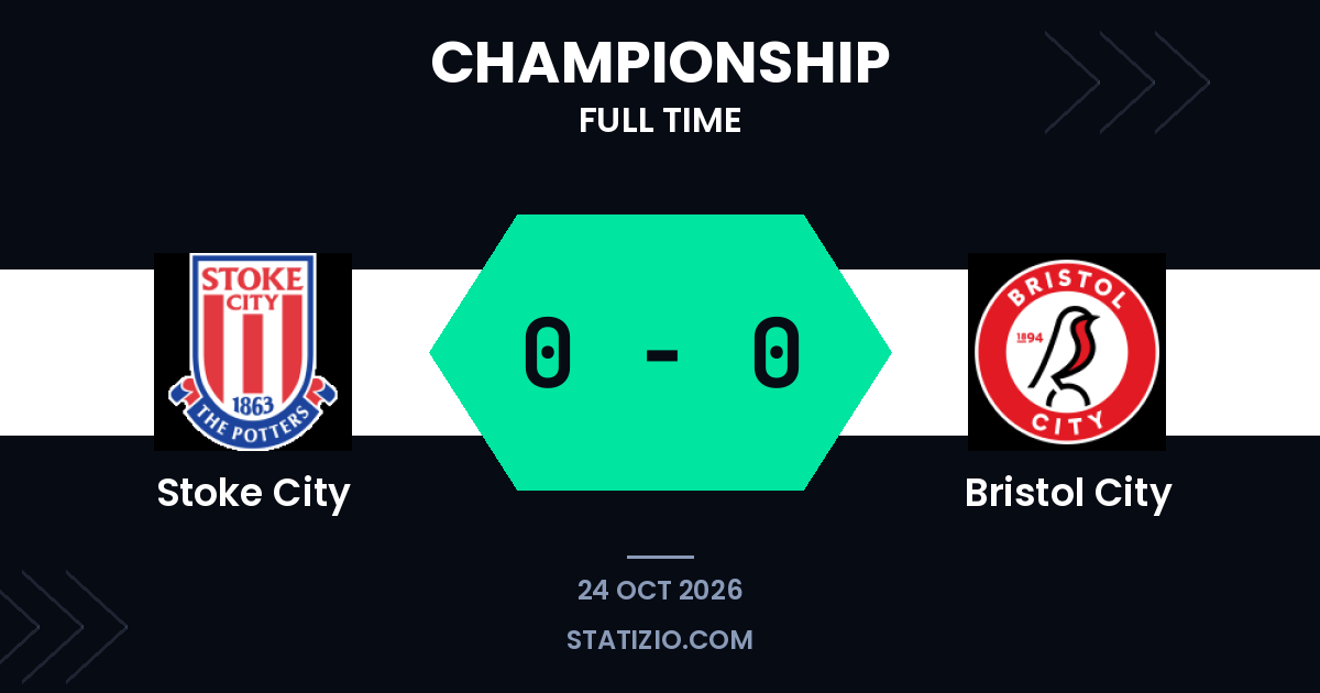 Stoke City and Bristol City drew 0-0 in the Championship