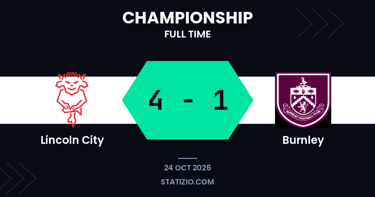Ladefoged marcou dois gols enquanto Lincoln City venceu o Burnley