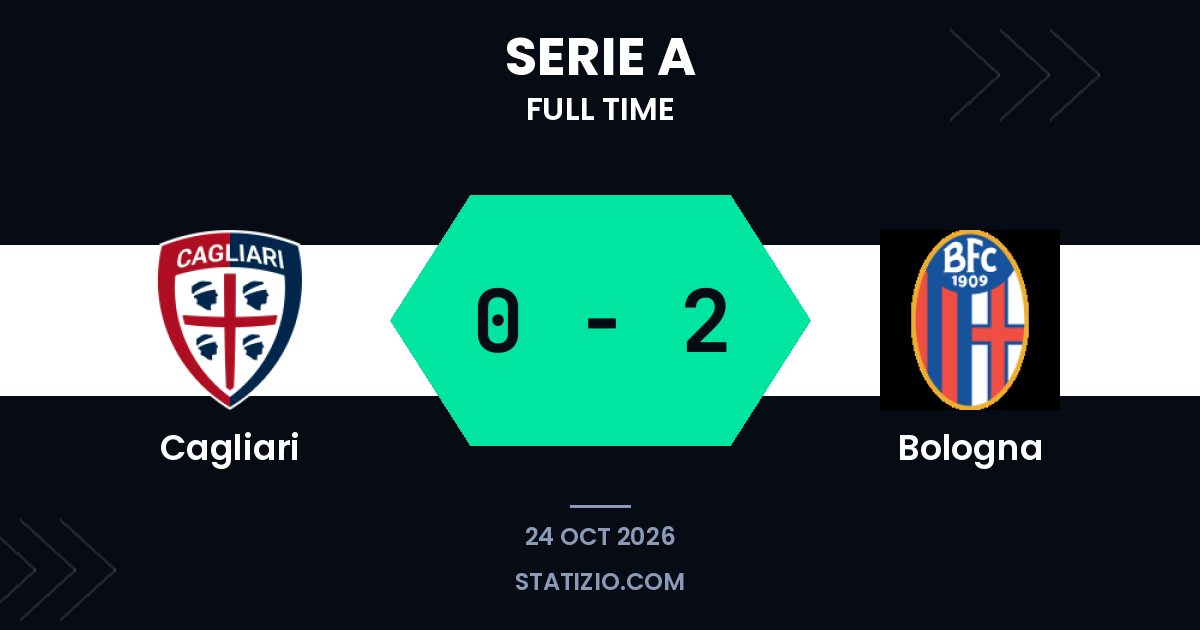 O Bologna conquista a vitória na Serie A fora de casa contra o Cagliari