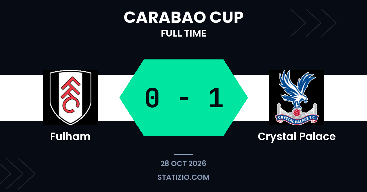 Nketiah goal gives Crystal Palace win at Fulham in Carabao Cup