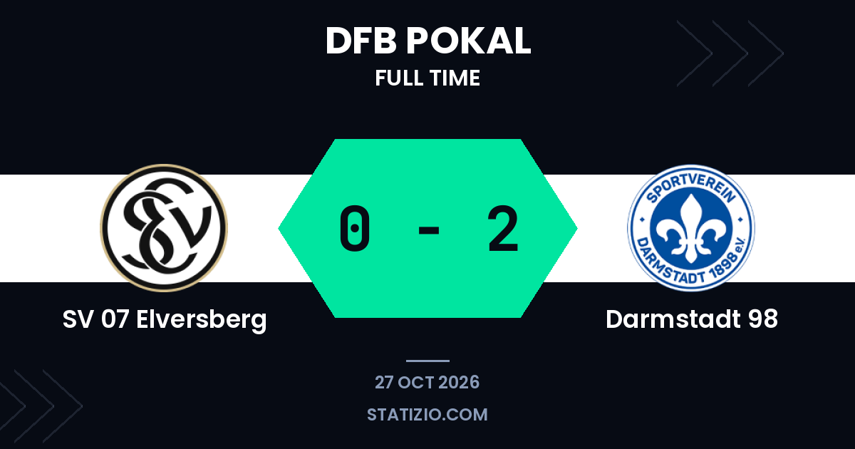 Victoire de Darmstadt 98 0-2 à l’extérieur chez SV 07 Elversberg