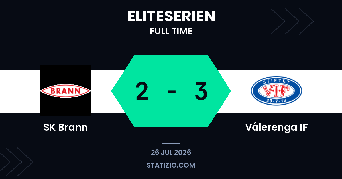 SK Brann 2-3 Vålerenga IF