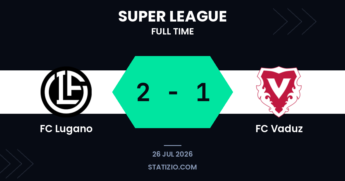 FC Lugano 2-1 FC Vaduz