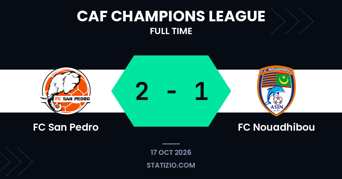 FC San Pedro edge FC Nouadhibou with late winner