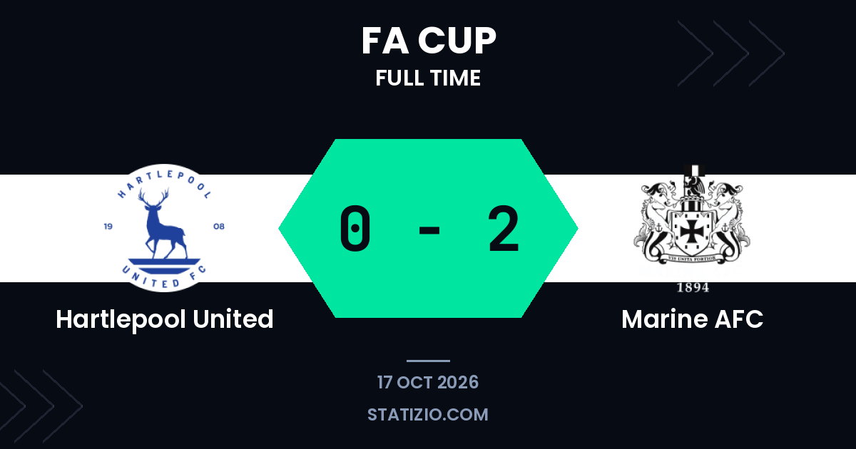 Hartlepool United 0-2 Marine AFC