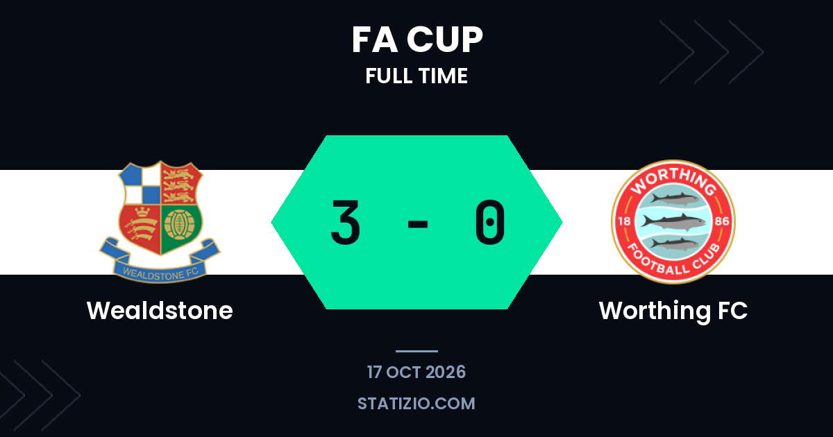 Wealdstone 3-0 Worthing FC