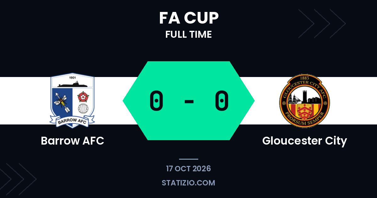 Barrow AFC 0-0 Gloucester City