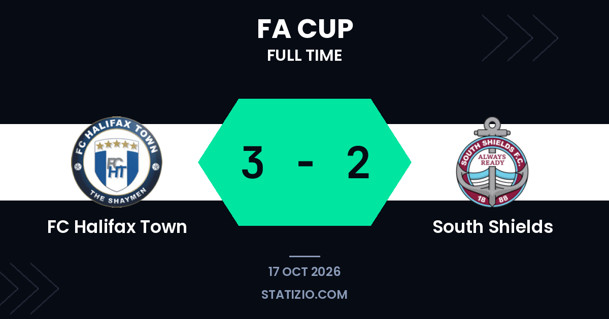 FC Halifax Town 3-2 South Shields