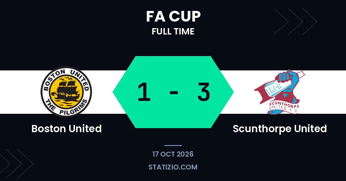 Boston United 1-3 Scunthorpe United