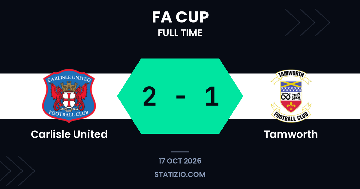 Carlisle United 2-1 Tamworth