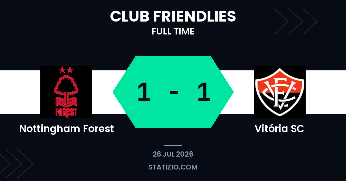 Nottingham Forest 1-1 Vitória SC