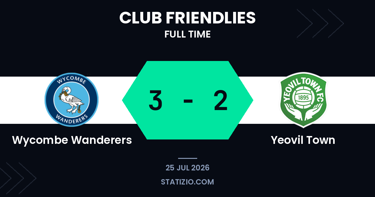 Wycombe Wanderers 3-2 Yeovil Town