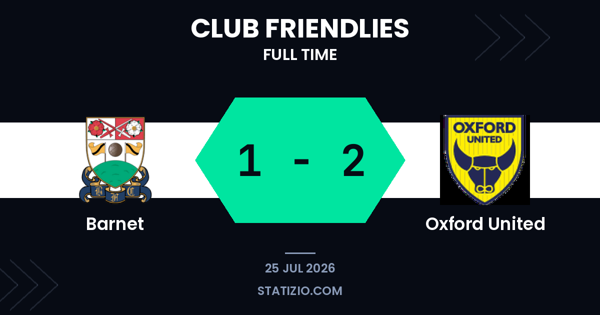 Barnet 1-2 Oxford United