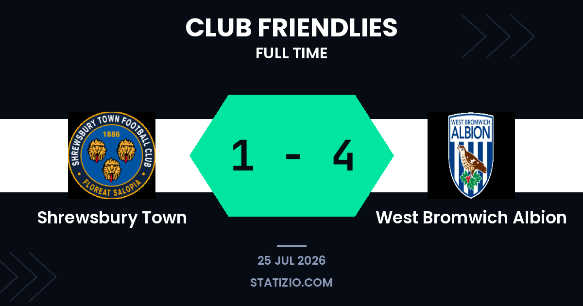 Albion cruise past Shrewsbury in dominant friendly display
