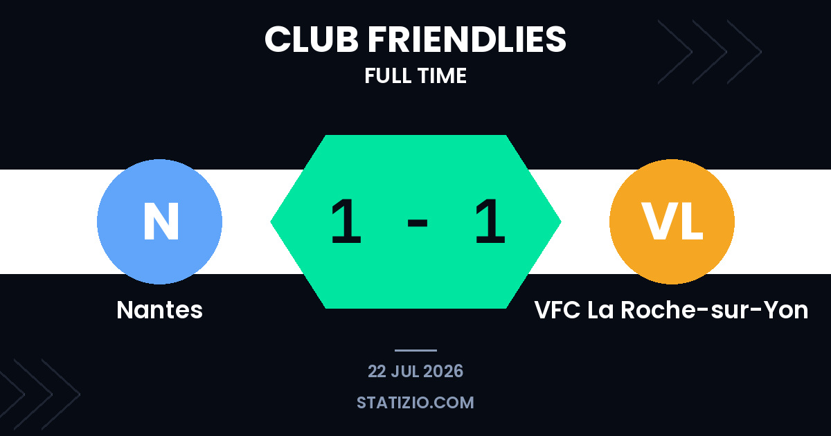 Nantes 1-1 VFC La Roche-sur-Yon