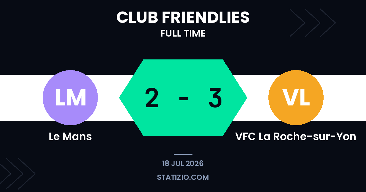 Le Mans 2-3 VFC La Roche-sur-Yon