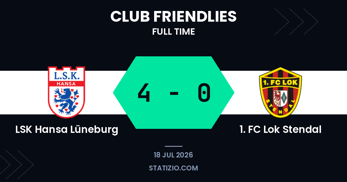 Hansa Lüneburg Dominant in Friendly Rout of Stendal