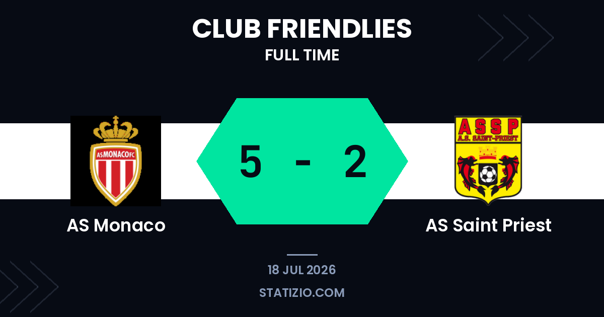 AS Monaco 5-2 AS Saint Priest