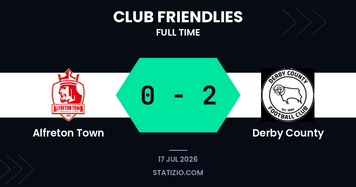 Derby ease past Alfreton in pre-season friendly