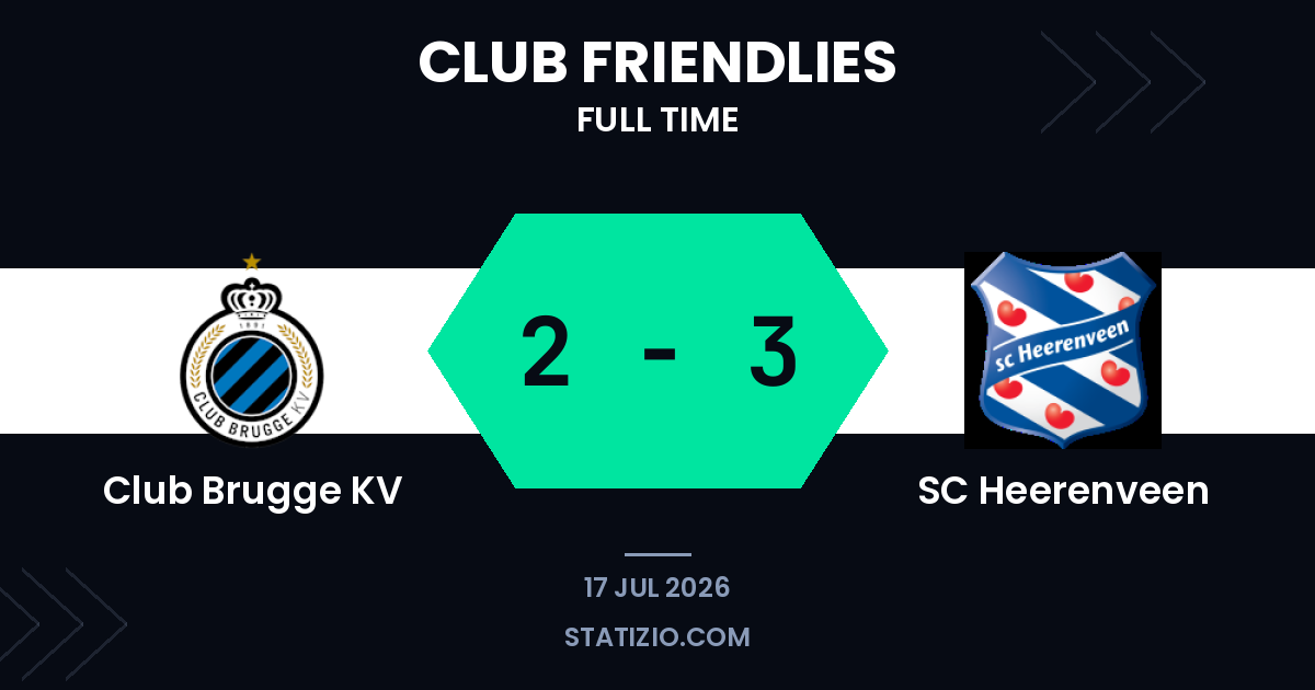 Club Brugge KV 2-3 SC Heerenveen
