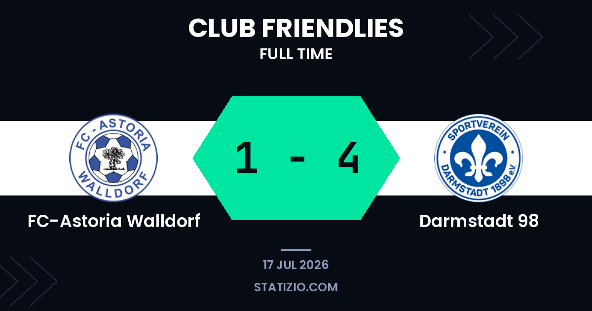 Darmstadt cruise past Walldorf in one-sided friendly