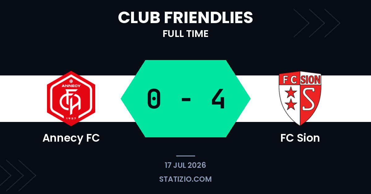 Sion demolish Annecy in one-sided friendly encounter