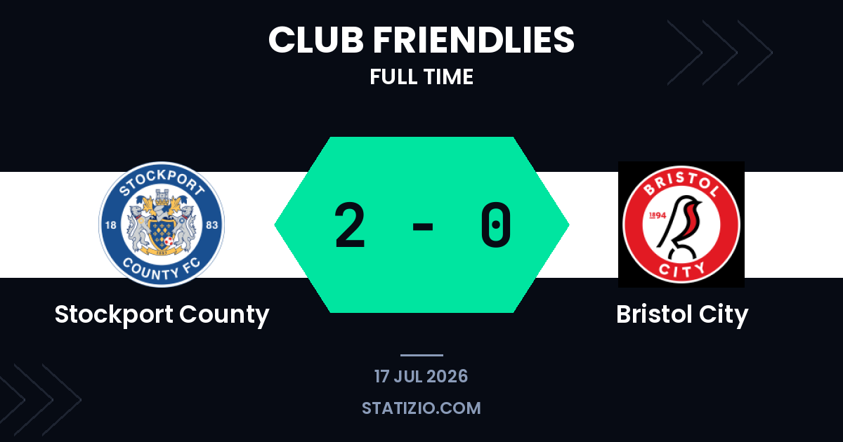 Sidibeh Fires Stockport Past Bristol City in Summer Friendly