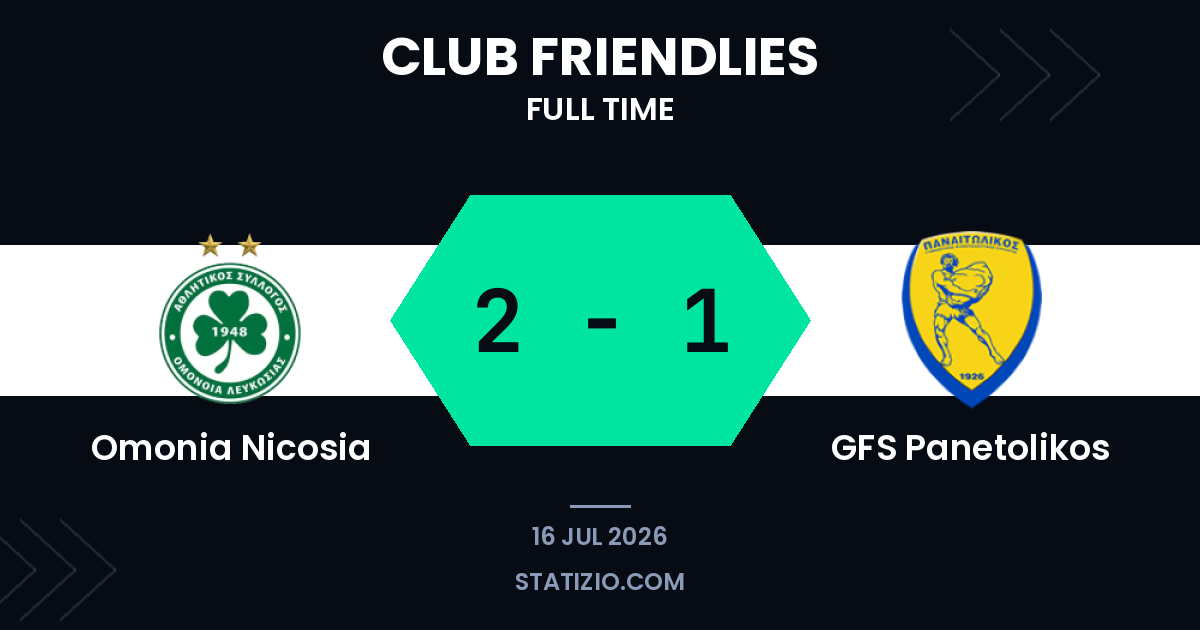 Omonia Nicosia edge past Panetolikos in friendly clash